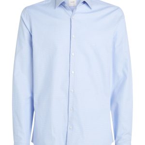 Twill Business Print Slim Shirt