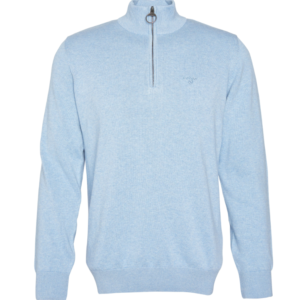 Cotton Half Zip Knitted Jumper