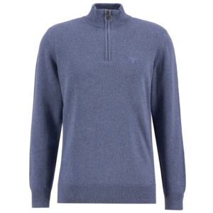 Cotton Half Zip Knitted Jumper
