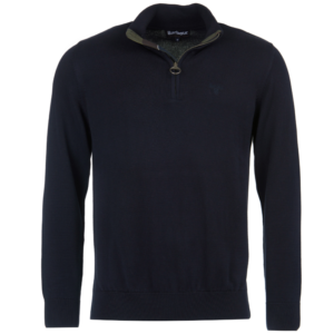 Cotton Half Zip Knitted Jumper