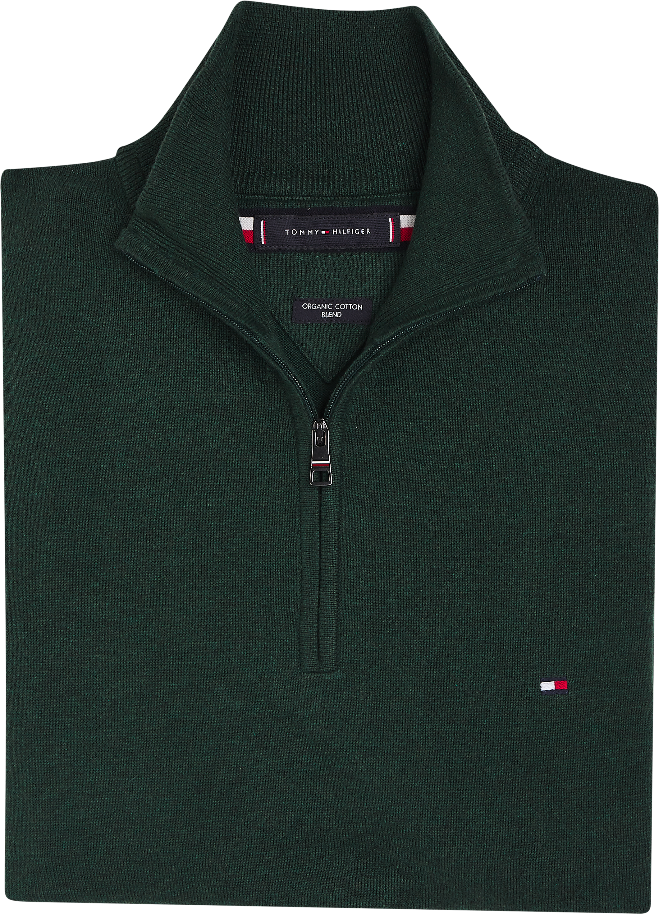 tommy hilfiger blend zip mock