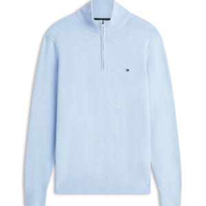 Essential Cotton Zip Mock