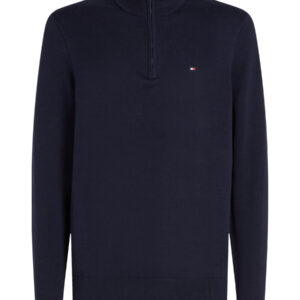 Essential Cotton Zip Mock